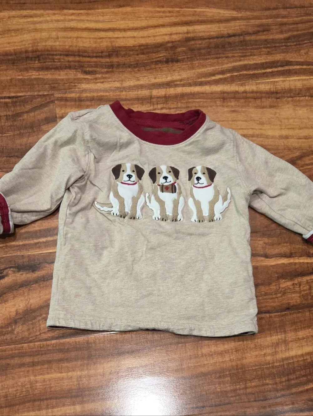 Gymboree EUC 2T Reversible Striped Top and Beige Dog Corduroy Pants